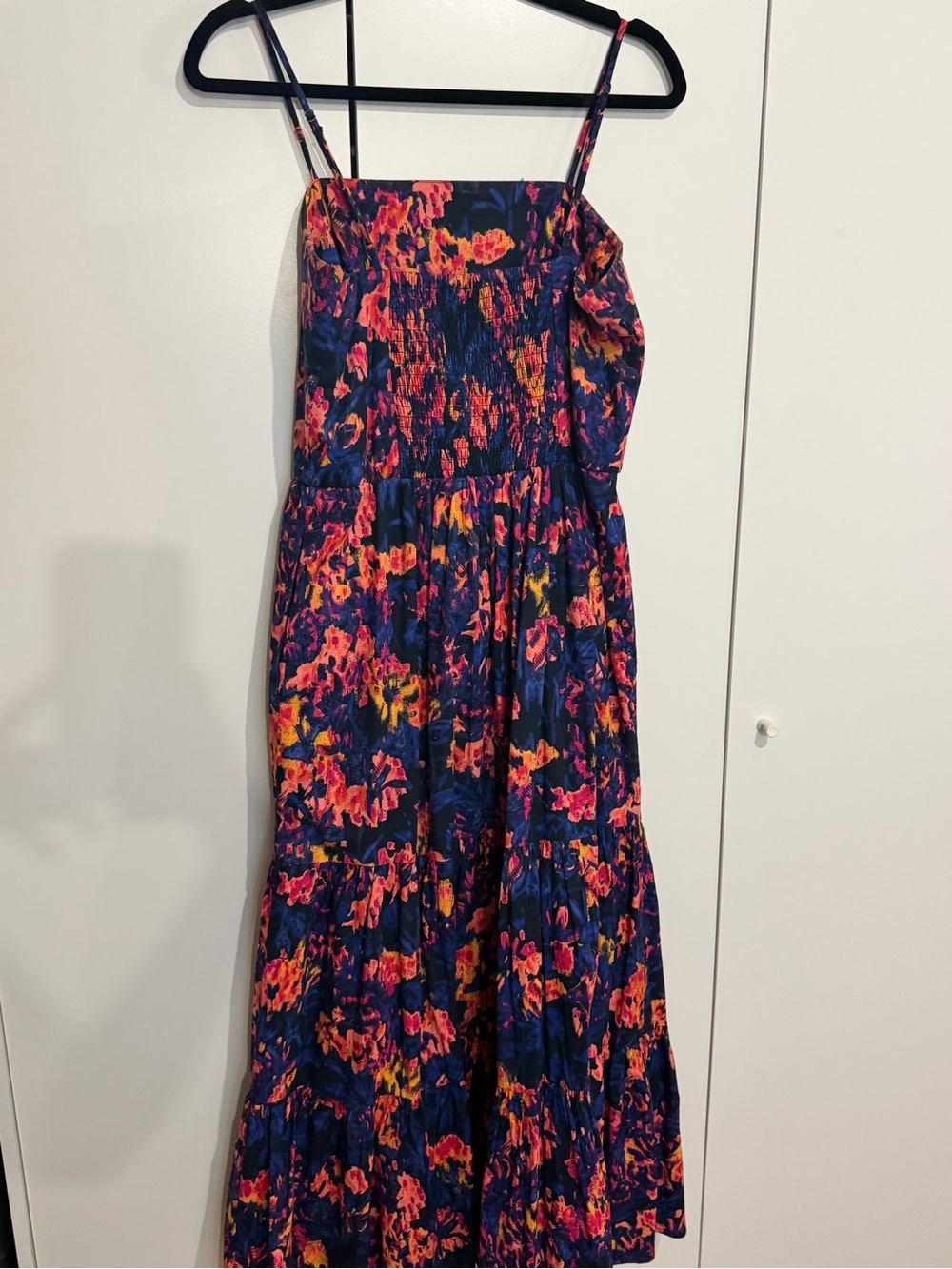 Evereve Navy Floral Spaghetti Strap Midi Dress - Brand - Picture 6 of 6